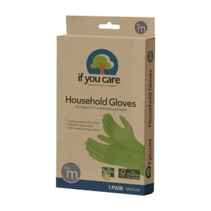 If You Care Household Latex Gloves - FSC Certified - Medium, 1 ct - size: Medium (Pack of 1)