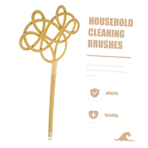 Healifty Quilt Beat Tool with Long Handle Soft PP Material Manual Duster for Carpets and Down Jackets Lightweight Portable Rug Paddle for Household Dust Removal and Cleaning