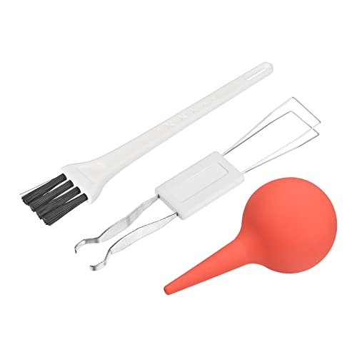 MECCANIXITY Rubber Ball Air Blower 30ml Blowing Pump Cleaner Circuits Clean Tool with Keycap Puller Remover Tool Set with 2 Brushes for Laptop/Computer Keyboard