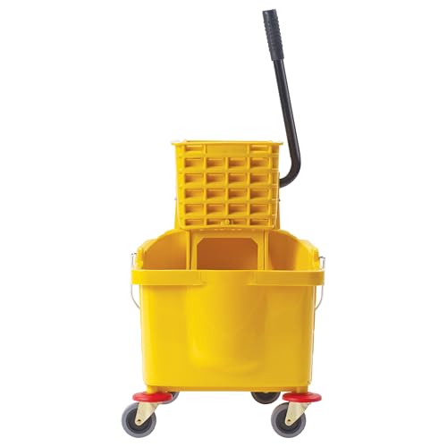 Winco Mop Bucket, Medium, Tan - color: Yellow, size: 36 Quart