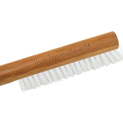 Harper Live.Love.Clean. Snap-Together Bamboo Counter Brush & Resin Dust Pan Set for Cleaning Dust, Pet Hair & Fine Dry Dirt - style: Bamboo Counter Brush & Dust Pan