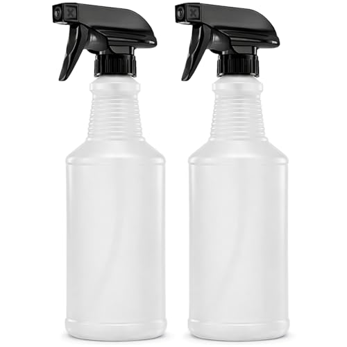 Bar5F Chemical-Resistant Spray Bottle – BPA-Free, Cleaning, Gardening, Hydrogen Peroxide, Rubbing Alcohol, Leak-Proof, Multipurpose, USA (Black (2-Pack) 16-Ounce) - style: Black (2-Pack) 16-Ounce