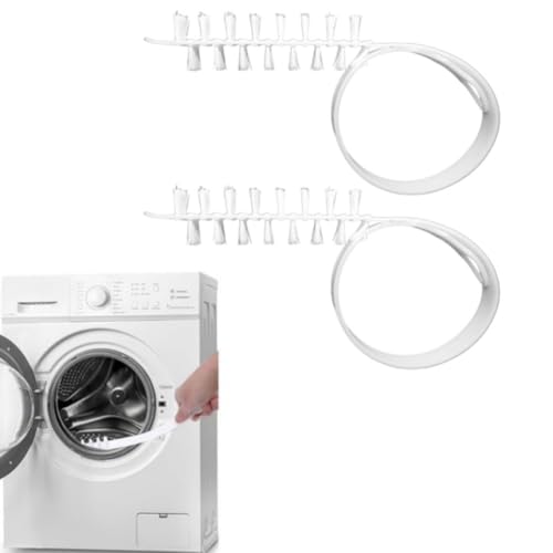 Washing Machine Cleaning Brushs, 2pcs 60cm Scrub Brushes with Long Handle Flexible Bendable Slot Cleaning Brush for Bathroom, Shower & Kitchen Sink Household(White)