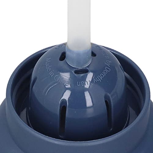 2pcs Oil Container with Silicone Brush Oil Dispenser Bottle for Kitchen Grilling Baking Cooking (Blue) - color: Blue