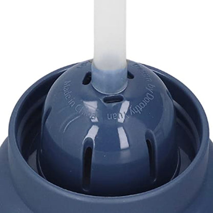 2pcs Oil Container with Silicone Brush Oil Dispenser Bottle for Kitchen Grilling Baking Cooking (Blue) - color: Blue