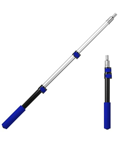 Bates- Telescopic Extension Pole, 3 Ft, Aluminum Alloy, Sturdy Multi-Purpose Extension Pole with Flip-Lock Design for Painting, Dusting and Cleaning - color: Black and Dark Blue, size: 3 Ft, 1 Pack