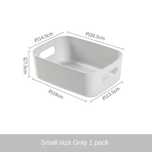 Plastic Storage Bins and Baskets for Efficient Home Classroom Organization Plastic Storage Container Under Bed,Under Sink Bathroom Organizer (Small grey) - style: Small grey