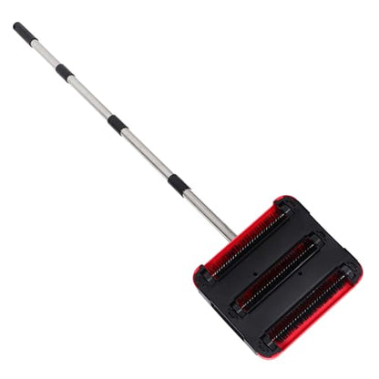 KICHOUSE Lightweight Manual Carpet Sweeper with Height Non-Electric Handheld Vacuum for Efficient Pet Hair Removal Carpets and Floors