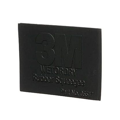 3M Wetordry Rubber Squeegee 05517, 2-3/4 in x 4-1/4 in, Comfort Fit, Flexible, For Wet Sanding - size: 1