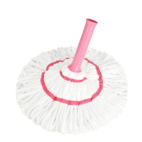 Replacement Mop Head, Suitable for XXFLOWER Self-Wringing Twist Mop, Hand Washable Suitable for Floor, Kitchen, Bedroom, Indoor and Outdoor Cleaning (Not Include Handle) - size: Pink-Mop Head