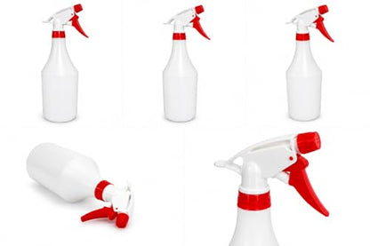 Plastic Spray Bottle, 2 Pack, 32 Oz with Adjustable Nozzle, Heavy Duty Leak Proof Mist Empty Water Bottle Sprayer for Cleaning, Chemicals, Hair, Planting & All-Purpose Use - (Red) - color: Red