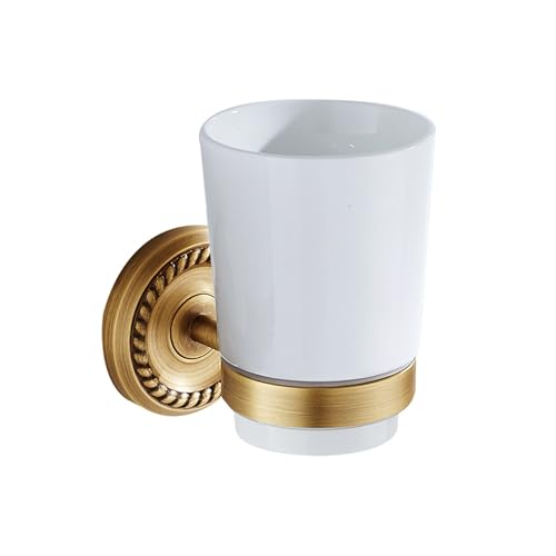 Antique Bronze Toothbrush Holder for Bathroom Tumble Holder Wall Mounted - color: Toothbrush Holder