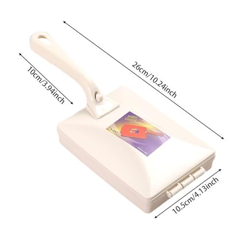 Handheld Double Roller Carpet Brush - Multi-Functional Portable Pet Hair Remover with Crumb Collector, Manual Dust Sweeper for Bed Desktop Carpet Pet Hair (Blue) - color: Blue