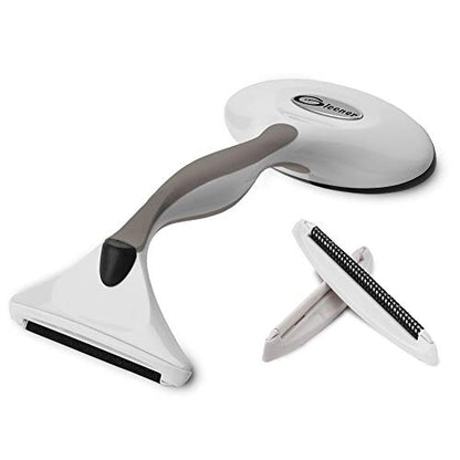 GLEENER Battery-Free Fabric Shaver & Lint Brush | Ultimate Fuzz Remover Sweater Comb | Lint Remover and Depiller for Clothing & Furniture (Taupe) - color: Taupe