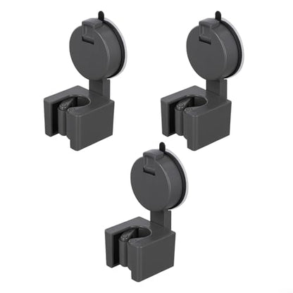 3-Piece Wall-Mounted Suction Cup Broom Holder and Mop Organizer for Kitchen, Bathroom & Garage – Strong Vacuum Clamp Hooks for Brooms, Mops, Pans(C) - size: C