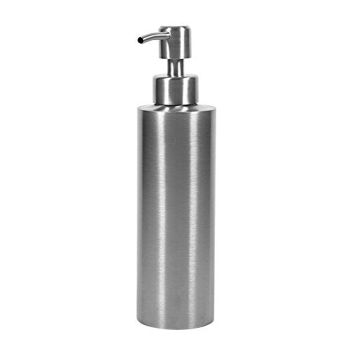 Generic Stainless Steel, 350ml Large Capacity Liquid Container with Pump, Wide Opening for Easy Refill, 304 Material