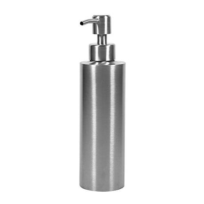 Generic Stainless Steel, 350ml Large Capacity Liquid Container with Pump, Wide Opening for Easy Refill, 304 Material