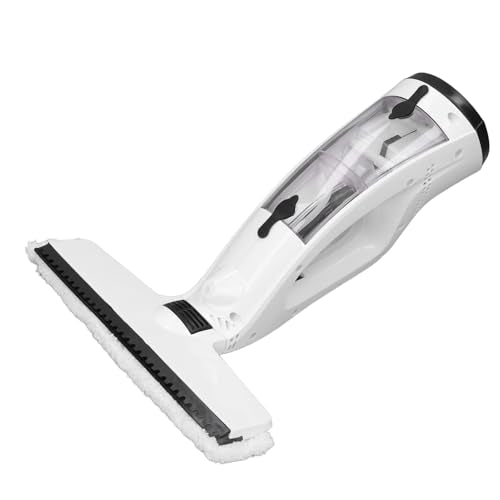 Battery Window Vacuum Cleaner, Electric with Spray Bottle and Microfiber Wiper, 2000 mAh, for Glass, Tiles, Mirrors