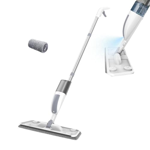 Spray Mop, Dry Wet Tools, 47.24 Inches Washable Pad Design, Home Cleaning Aid, Lifestyle Gadgets for Kitchen Tile, Laminate, Apartment, Bathroom, Floor Accessory for Daily Use and Dormitories Usage