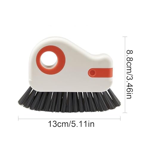 Crevice Cleaning Brush Set for Window Tracks & Tight Spaces - 2-in-1 Tool with Scraper & Dustpan, Hard Bristle Brush for Detail Cleaning Sets - size: Sets