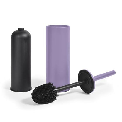 Spirella Akira Toilet Brush with Holder Stainless Steel Lavender Matt - color: Purple.