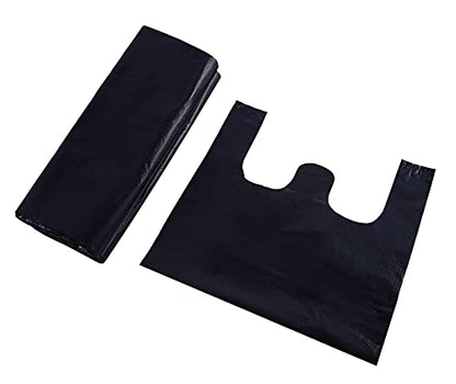 200 Counts Kitchen Garbage Bags and 1.8mil Thick Black Trash Bag with Handles, 14x21.6 Inch 3-4 Gallon Picnic, Kitchen, Daily Use, Bedroom Waste Bin Garbage Bags, Bulk Bags