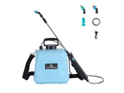 VIDAGARVIS Electric 1gallon, Outdoor, Indoor, VidaGardening, Ideal for Pest Control, Watering, Plant Watering Can, House Plant Watering Can, Car Washing, 4hours Battery Life (Blue) - color: Blue 1Gal
