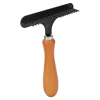 Handheld Carpet Rake, Hair Groomer Rug Rake, Carpet Groomer Rake, Shag Rug Rake, Cleaning Grooming Stainless Steel Hair Groomer Rug Rake for Beauty Salon, Deshedding Brush for Dogs