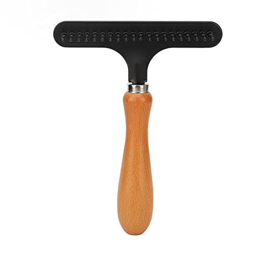 Carpet Rake, Handheld Cleaning, Ergonomic Handle, Small Metal Grooming Rake for Salon