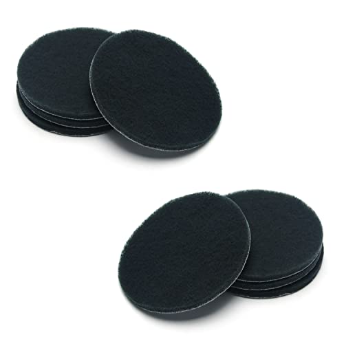 Auniwaig 1200-Grits 7 Inch Scrubber Scouring Pads Flocking Scuff Pads-Multipurpose, Drill Scuffing Disc Hoop and Loop Surface Conditioning Disc Gray 8pcs - size: 1200# 8pcs