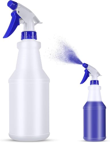 Spray Bottles, Refillable Heavy Duty Sprayer Bottles, Water Spray Bottles for Cleaning, Hand Trigger Empty Spray Bottles for Gardening and Home Commercial (Red 500ml) - color: Red, size: 16.9 Ounces