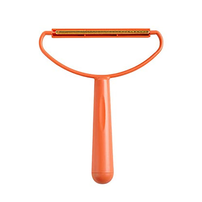 Carpet Scraper, Portable Lint Shaver, Lint Remover for Clothes Reusable, Lint Roller, Manual Double Sided Clothes Fuzz Shaver, Orange/Blue Practical Tool, 16.5x13.5x10cm(Red) - color: Red