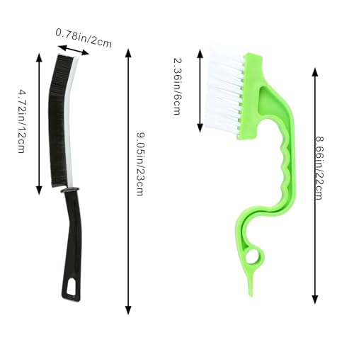 12Pcs Cleaning Kit: 10 Double-Layer Steel Wire Scrub Clothes + 1 Scrub Brush + 1 Crevice Brush for Kitchen, Vegetables, Home - color: 10 Pairs of Double-layer Cloths + 1 Thick Brush + 1 Gap Brush Green