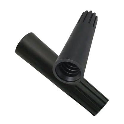 Squeegee Adapter, Changes The Threaded Tip to a Standard Friction Taper Fit, Black 2pc