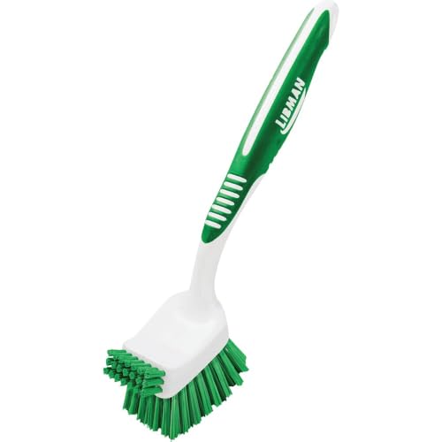 Libman 1042 Big Job Kitchen Brush with Built-In Scraper - size: 1 Brushed