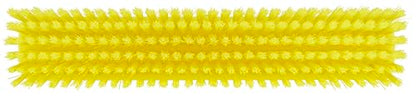 Vikan 31756 16" Heavy-Duty Push Broom, Soft/Stiff, Yellow - color: Yellow