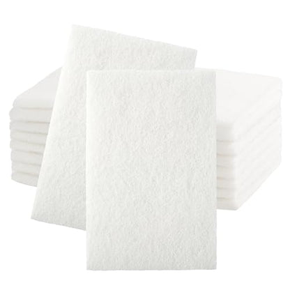 6” x 9” White Light Duty General Purpose Scuff Pads, 1200 Grit, 10 PCS Abrasive Pads for Final Scuffing,Surface Adhesion Preparation,Cleaning,White Scotch Abrasive Brite Pad - color: 1200grit-White