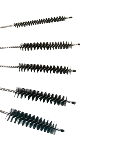 Green Piece® Glass Cleaner 2 Bottles (Made in USA) -16 oz and 5 Piece Mini Metal Nylon Tube Pipe Cleaner Brush Set with Keychain Ring Combo - style: 16 Fl Oz (Pack of 2) + 5 Piece Nylon Tube