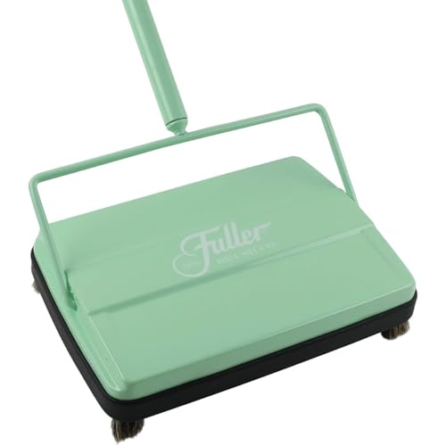 Fuller Brush 17029 Electrostatic Carpet & Floor Sweeper - 9" Cleaning Path - Lightweight - Ideal for Crumby Messes - Works On Carpets & Hard Floor Surfaces - Fresh Mint - color: Fresh Mint
