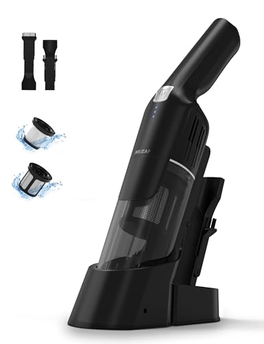 Cordless Handheld Vacuum,15KPA Powerful Car Vacuum,2-Speed,2 Charging Methods,Wireless Charger,Ergonomic Handle,Portable Rechargeable Vacuum Cleaner for Car,Home