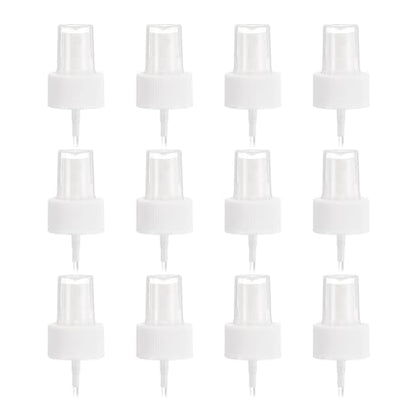 uxcell 12 Pcs White Spray Top, 28/410 Fine Mist Sprayer Reusable Replacement Spray Bottle Pump Plastic Top for Cosmetic Perfume and Body Sprays Bottle - color: White, size: 28/410