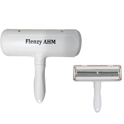 Pet Hair Remover Tool, Reusable Lint Roller Brush for Cat and Dog Hair and Fur Remover from Sofa, Couch, Furniture, Carpet, Bedding, Clothes and Car Seat. Waterproof, Portable and Easy to Clean-White - color: White
