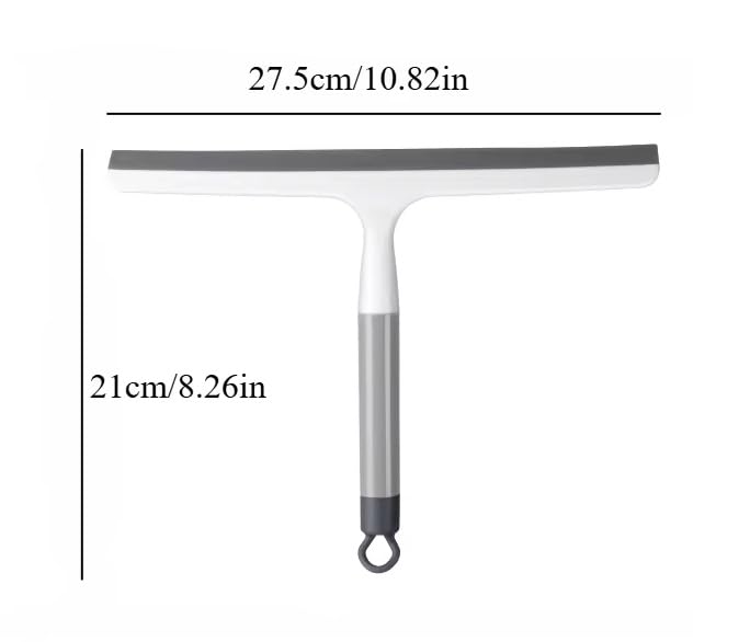 2PCS 10.8" Silicone Shower Scraper Cleaner Bathrooms Multi-Purpose Squeegee Glass Clean Floor Window Cleaning Tool Household Water Wiper Waterblade Drying Blade Car auto