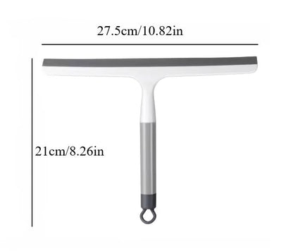 2PCS 10.8" Silicone Shower Scraper Cleaner Bathrooms Multi-Purpose Squeegee Glass Clean Floor Window Cleaning Tool Household Water Wiper Waterblade Drying Blade Car auto