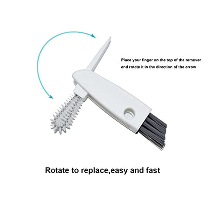 Tiny Cleaning Brush-Mini Multi-Functional Crevice Cleaning Brush, Water Bottle Cleaning Tools for Bottle Cup,Nursing Bottle Cup-1Pack… - color: White 1