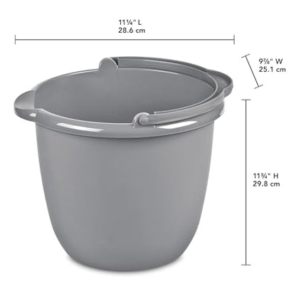Sturdy Pail Bucket Organizer Household Cleaning Supplies Projects Mopping Storage Comfortable Durable Grip Pour Handle