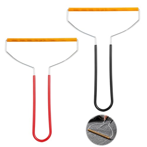 2 Pack Carpet Rake Scraper Gen Pet Hair Remover Tool Portable Reusable for Couch, Carpets, Cat Trees, Car Mats, Furniture, Clothes, Pet Houses, Dog & Cat Lint Shaver Cleaner Brush Fur Removal Tool