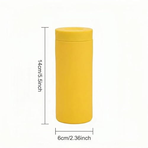Dish Soap Dispenser for Kitchen, Silicone Squeeze Bottle for Dish Detergent (Yellow) - color: Yellow