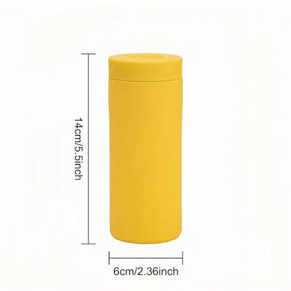 Dish Soap Dispenser for Kitchen, Silicone Squeeze Bottle for Dish Detergent (Yellow) - color: Yellow