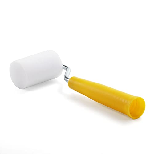Foam Paint Roller, 2 Inch Mini Paint Roller Kit with High-Density Foam Roller Refills *6, Paint Tray, and Roller Handle, Small Sponge Paint Roller for Touch-ups and Smooth Finishes - size: 2 Inch